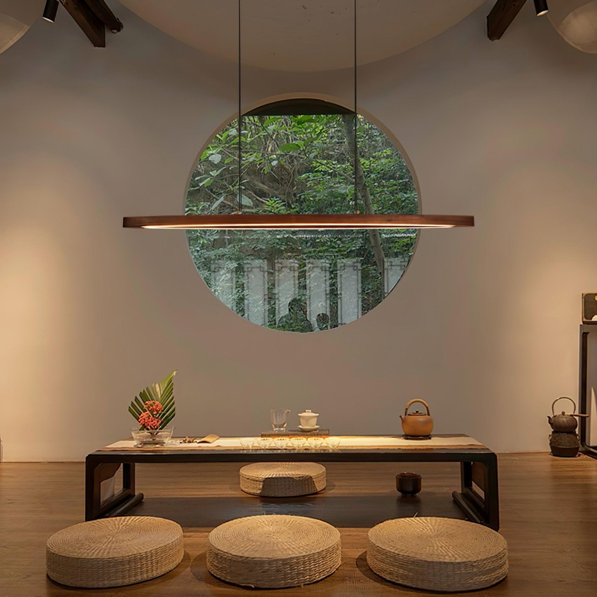 Hylan Wood Minimalist Pendant Lamp-Neutral Decor