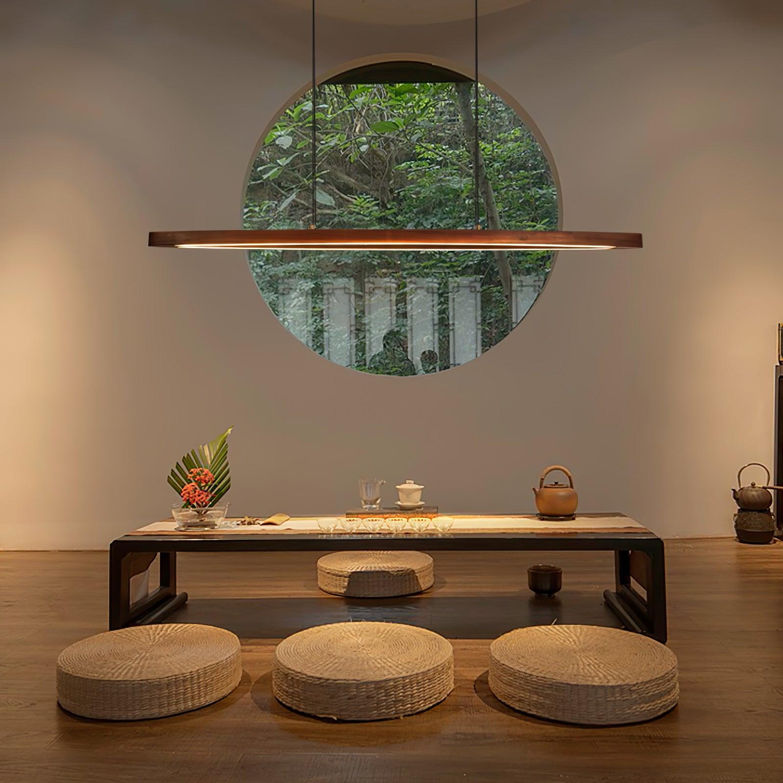 Hylan Wood Minimalist Pendant Lamp-Neutral Decor