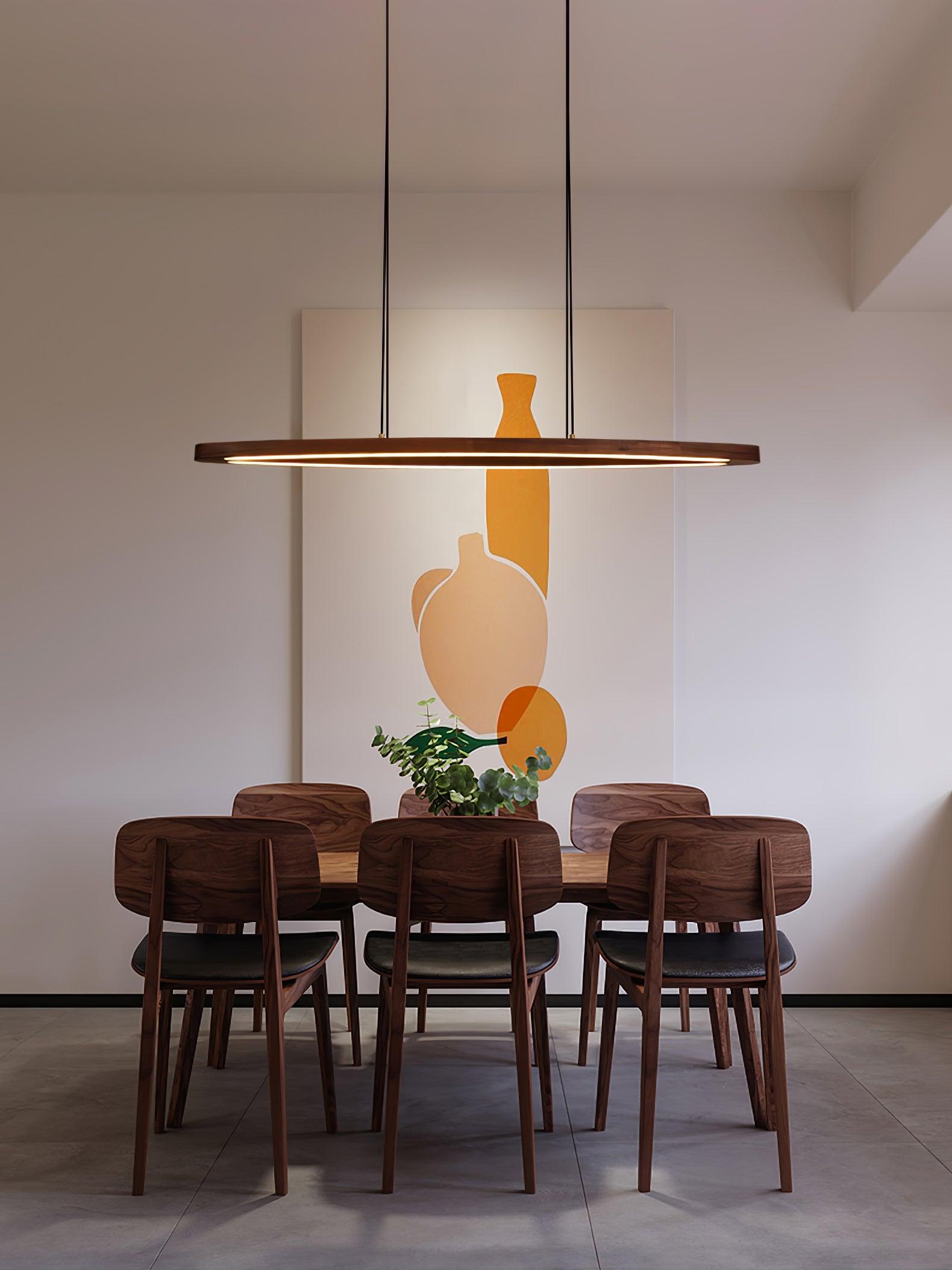 Hylan Wood Minimalist Pendant Lamp-Neutral Decor