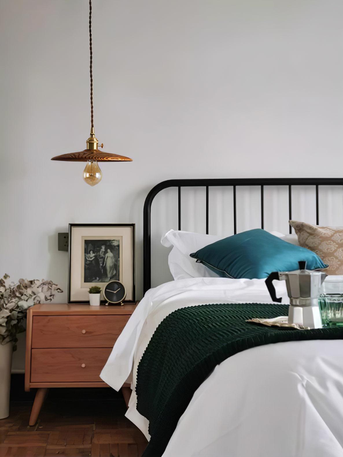 Veldra Brass Retro Pendant Light-Neutral Decor