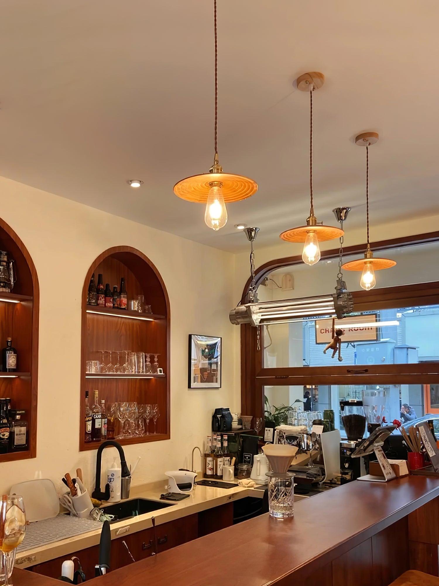 Veldra Brass Retro Pendant Light-Neutral Decor
