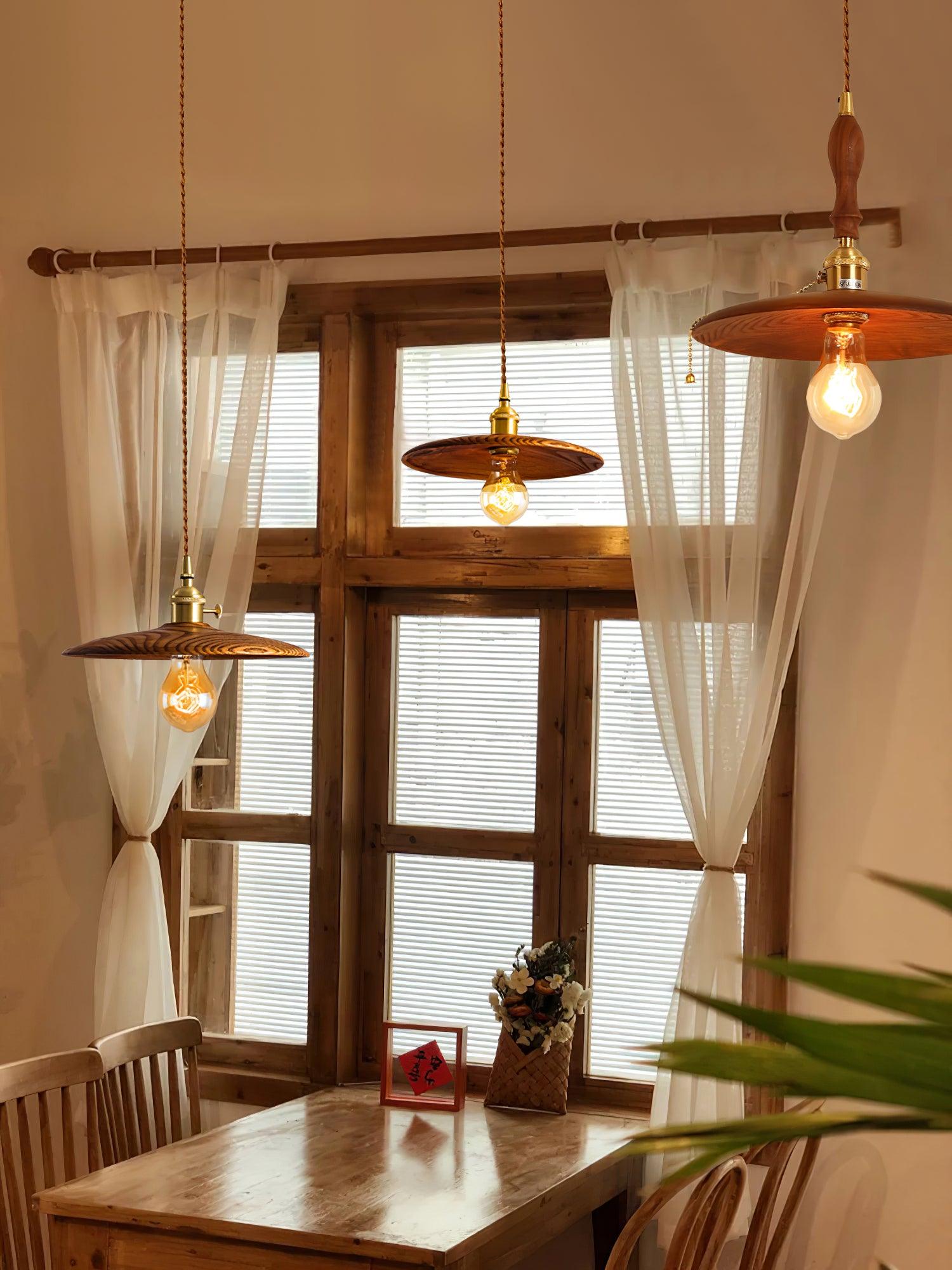 Veldra Brass Retro Pendant Light-Neutral Decor
