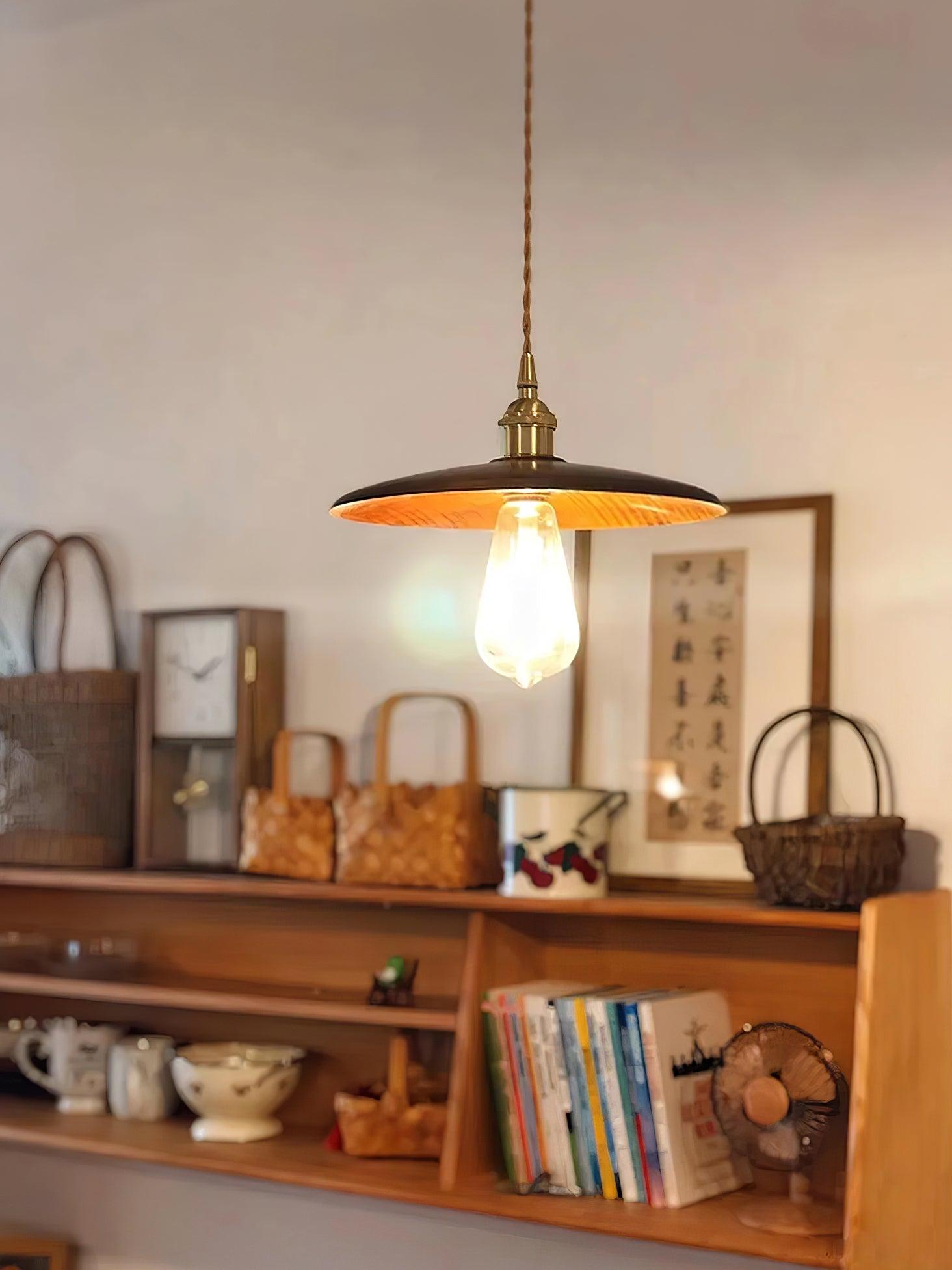 Veldra Brass Retro Pendant Light-Neutral Decor