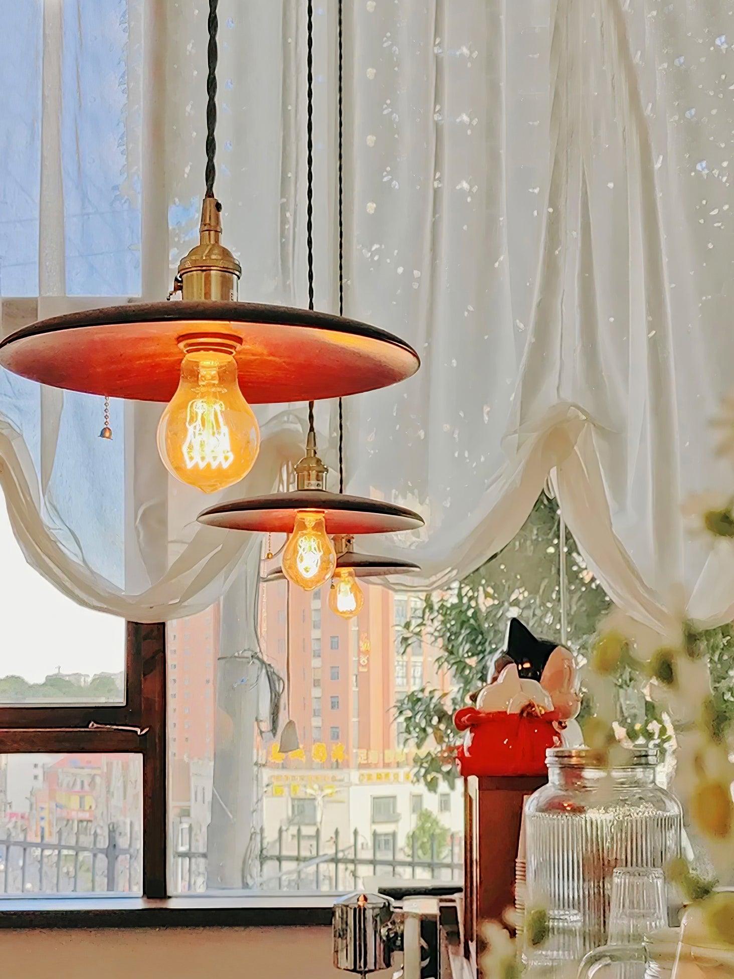 Veldra Brass Retro Pendant Light-Neutral Decor