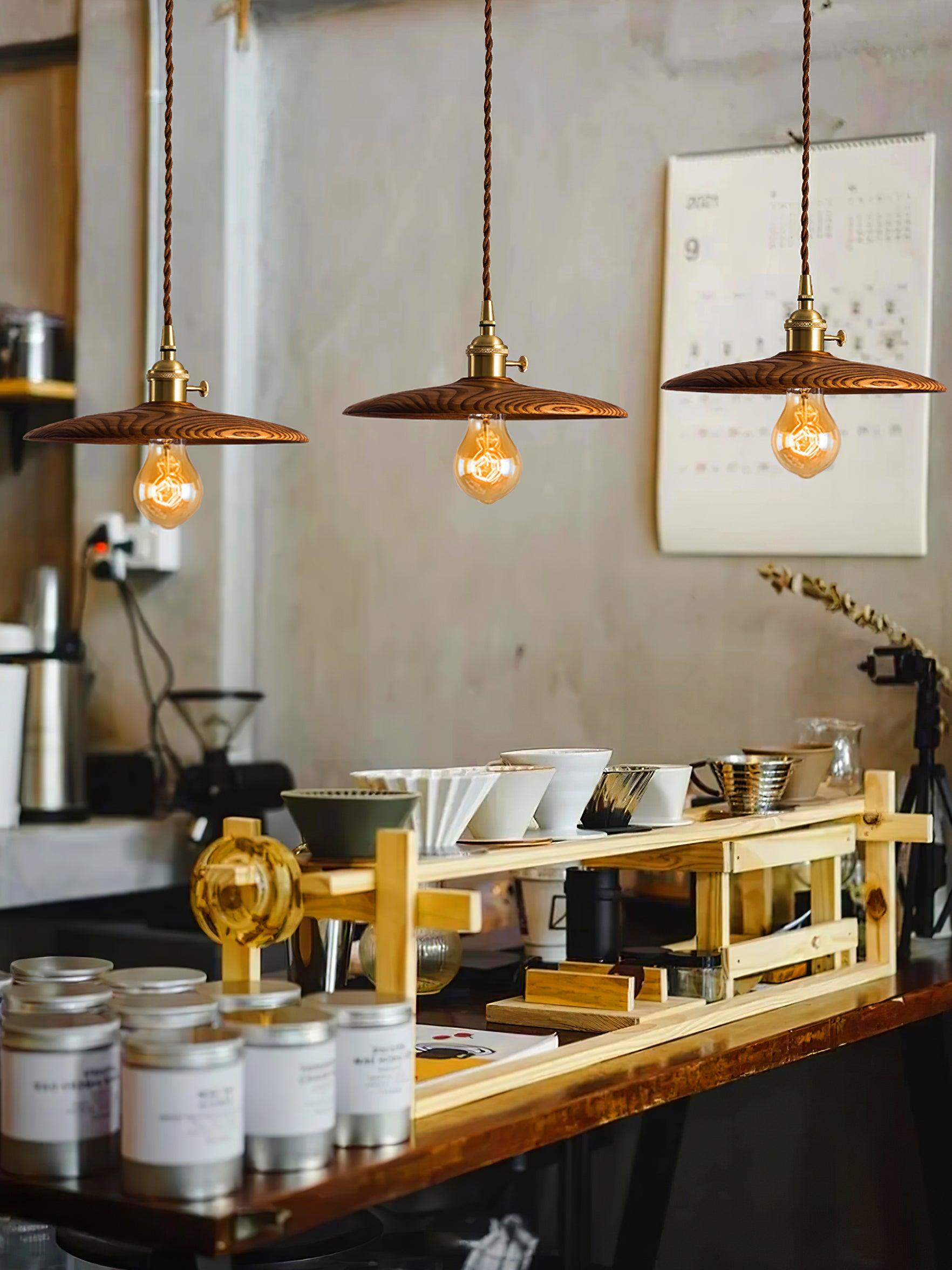 Veldra Brass Retro Pendant Light-Neutral Decor