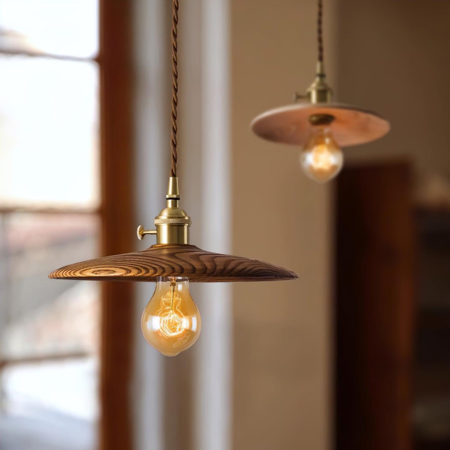 Veldra Brass Retro Pendant Light-Neutral Decor