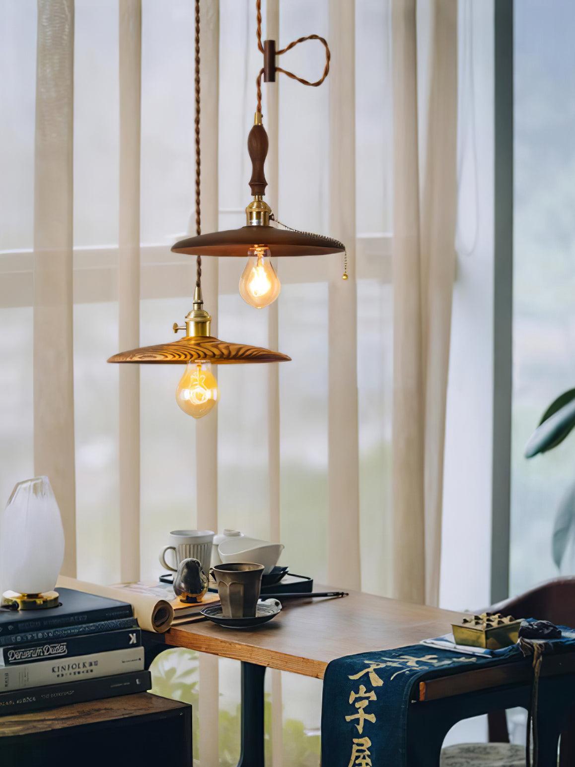 Veldra Brass Retro Pendant Light-Neutral Decor