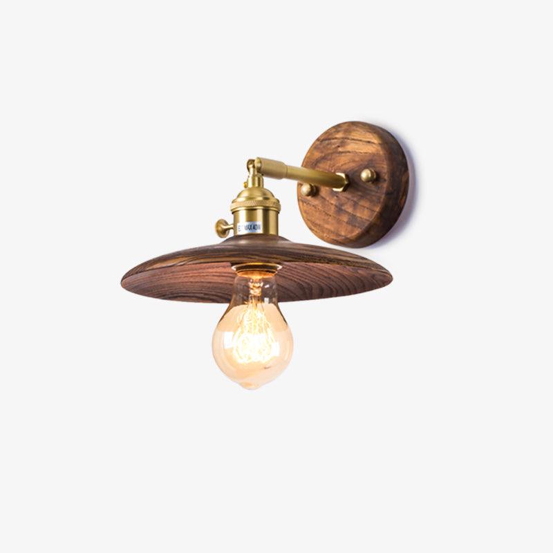 Kevelo Brass Rustic Wall Lamp-Neutral Decor