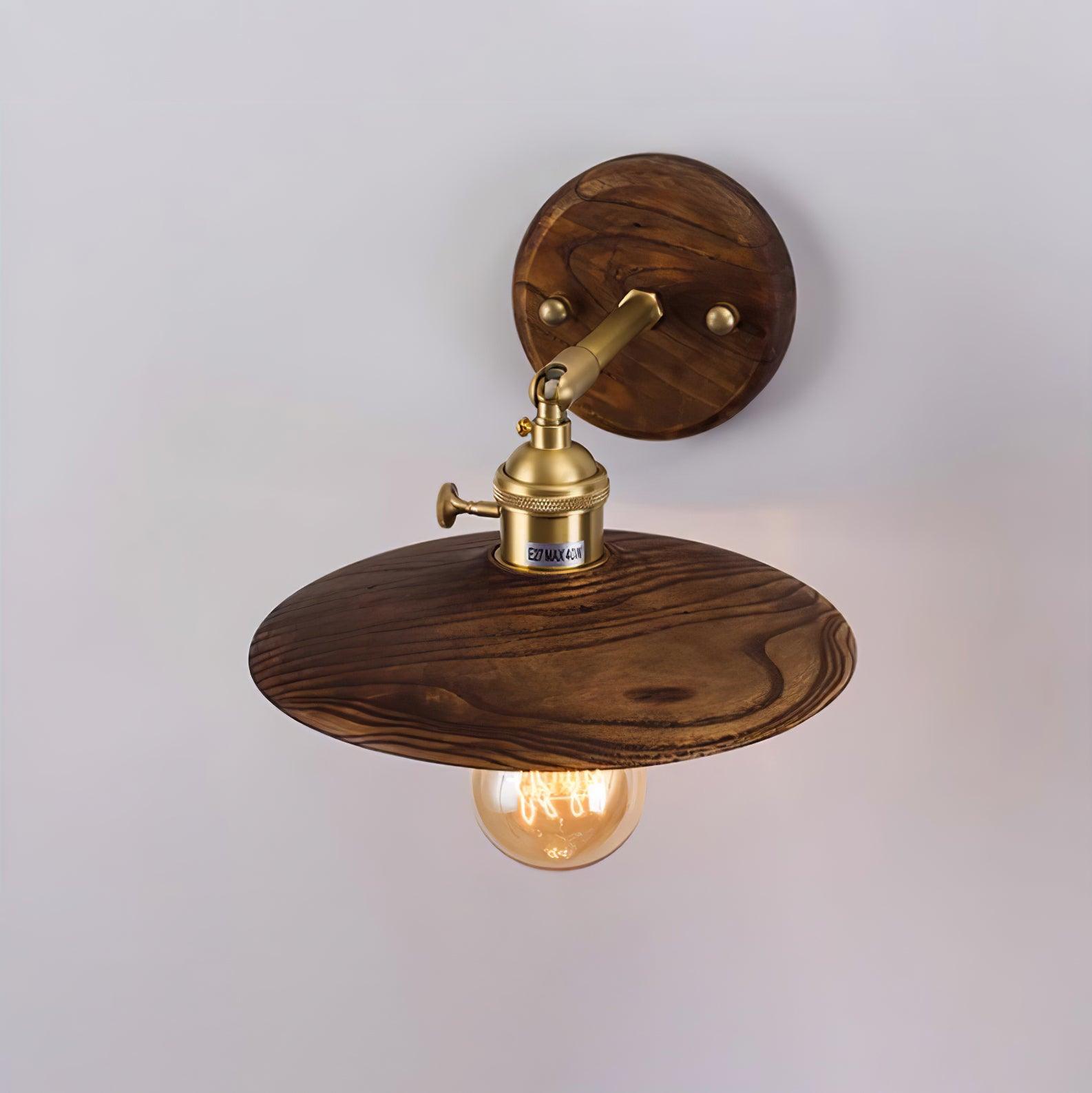 Kevelo Brass Rustic Wall Lamp-Neutral Decor