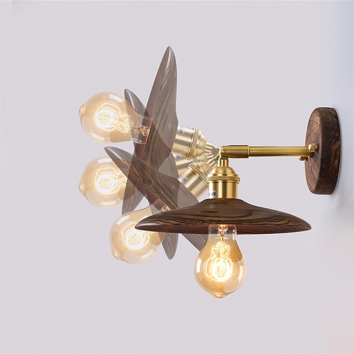 Kevelo Brass Rustic Wall Lamp-Neutral Decor