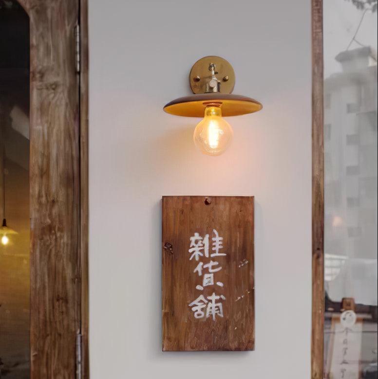 Kevelo Brass Rustic Wall Lamp-Neutral Decor