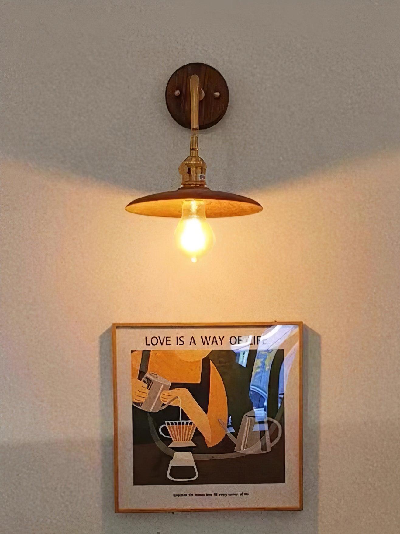 Kevelo Brass Rustic Wall Lamp-Neutral Decor