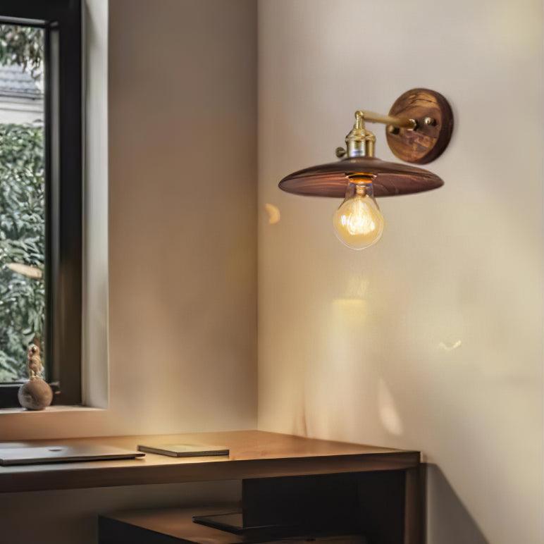 Kevelo Brass Rustic Wall Lamp-Neutral Decor
