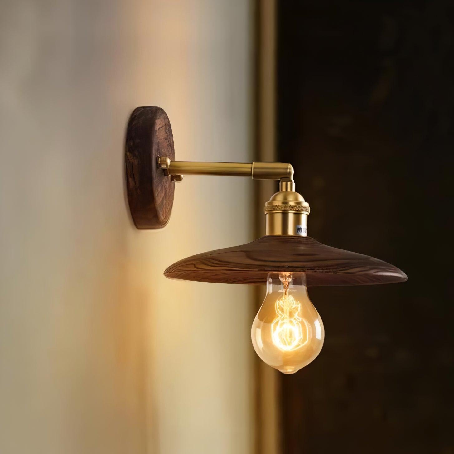 Kevelo Brass Rustic Wall Lamp-Neutral Decor