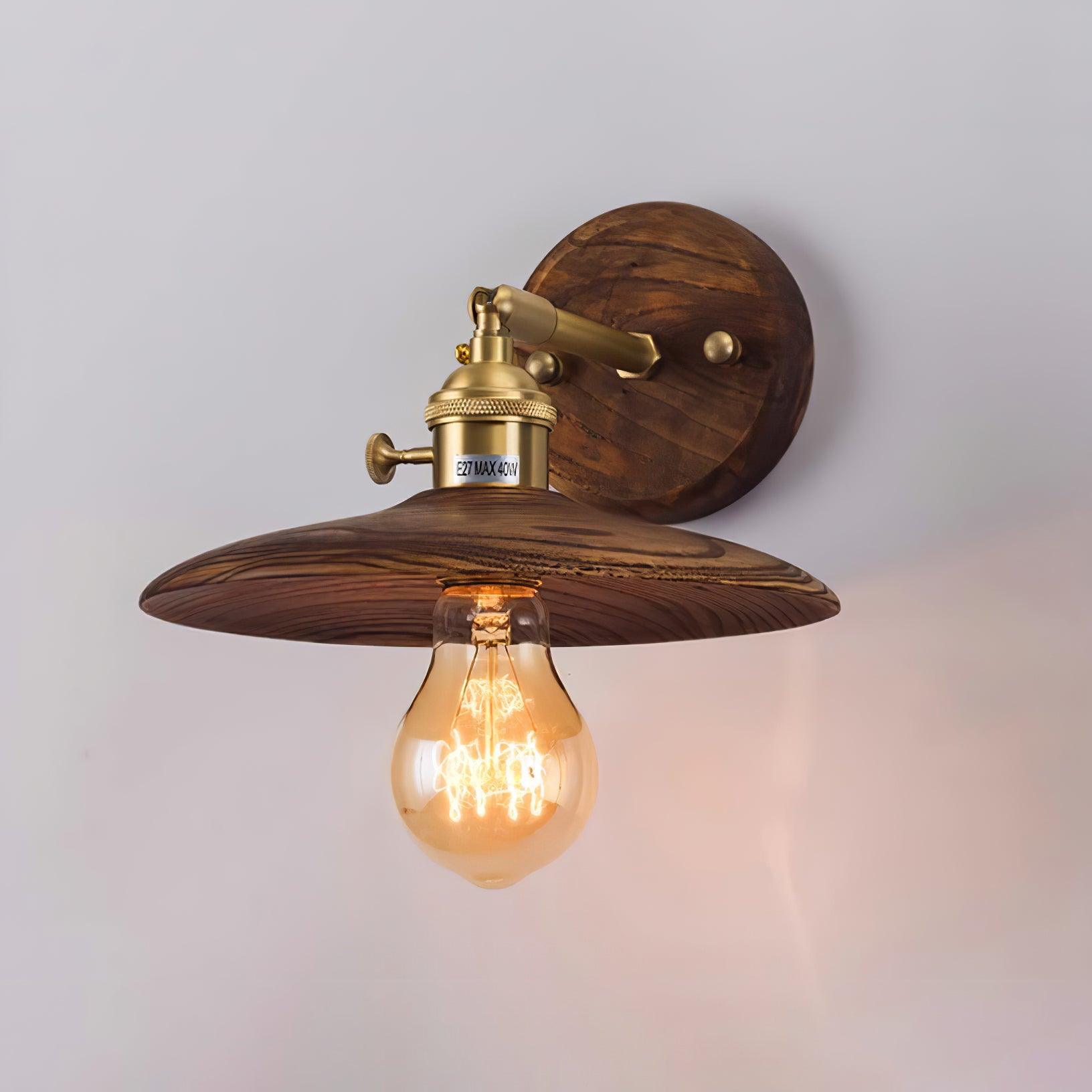 Kevelo Brass Rustic Wall Lamp-Neutral Decor