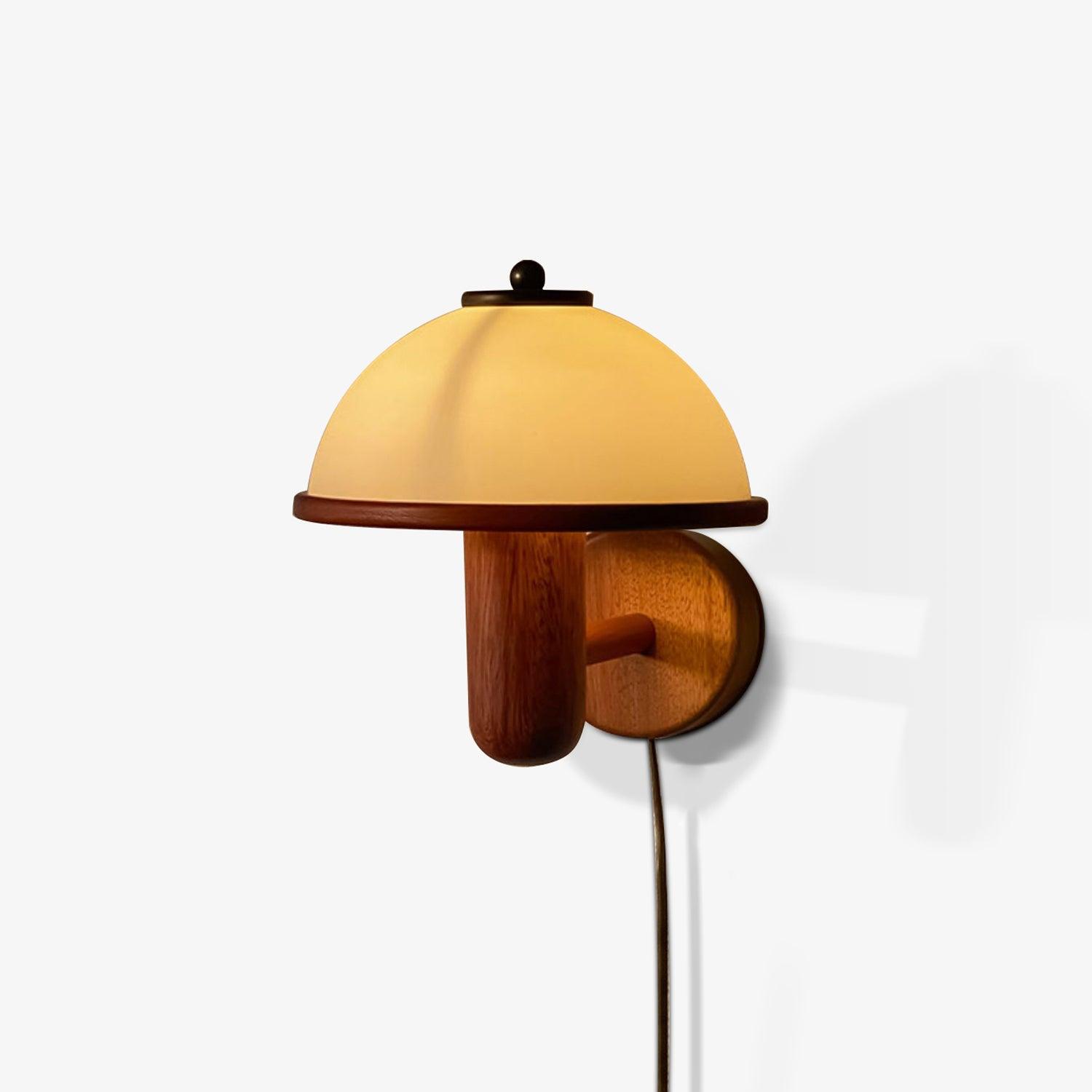 Lustra Wall Lamp Mushroom Wood Oak-Neutral Decor