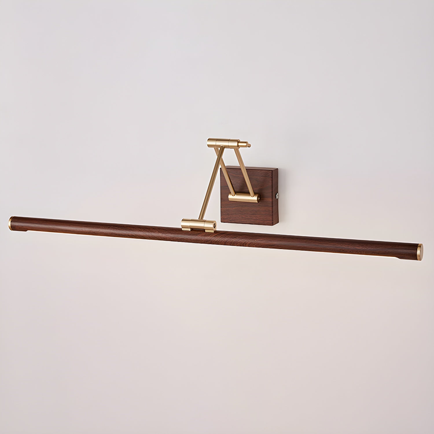 Elvoro Wall Light Walnut Color Linear Adjustable-Neutral Decor