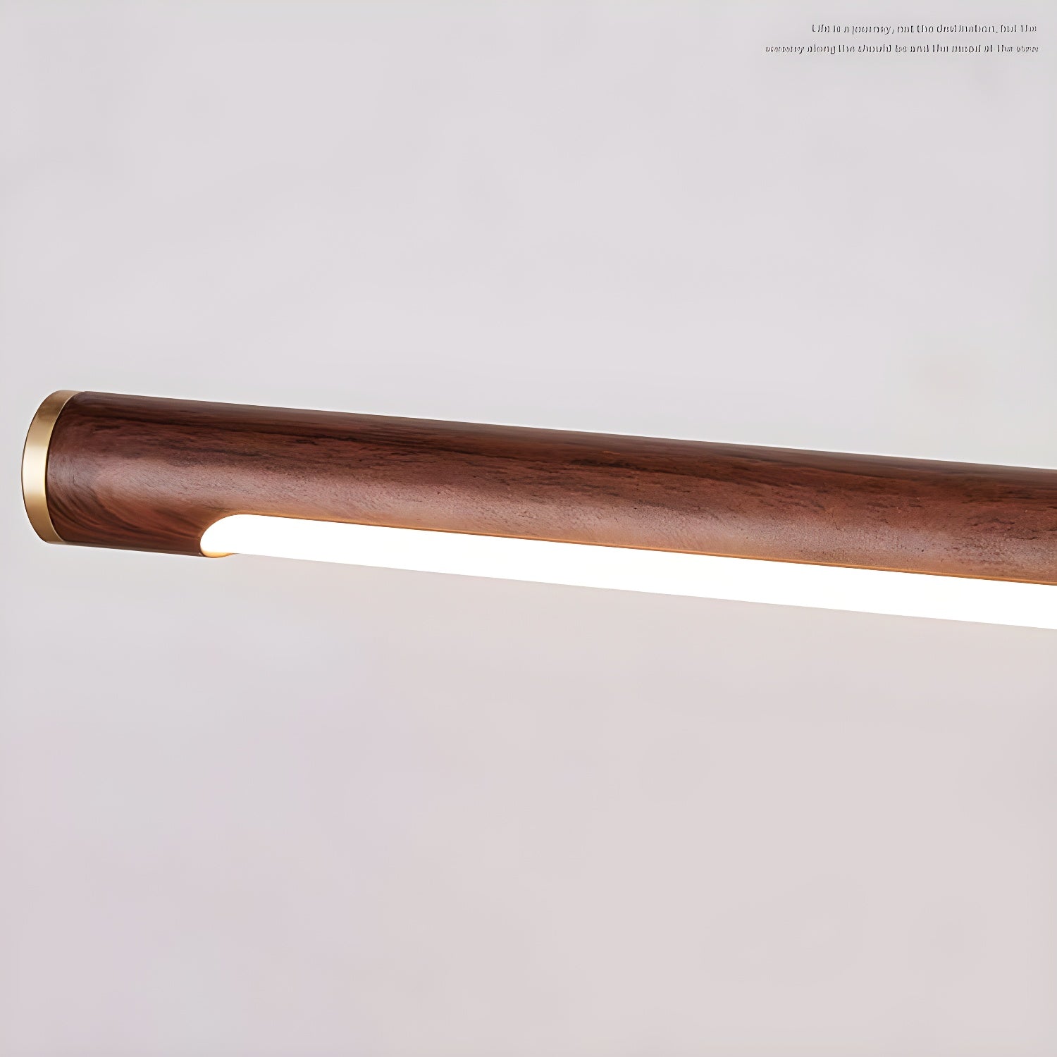 Elvoro Wall Light Walnut Color Linear Adjustable-Neutral Decor