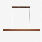 Wood Linear LED Pendant Light-Neutral Decor
