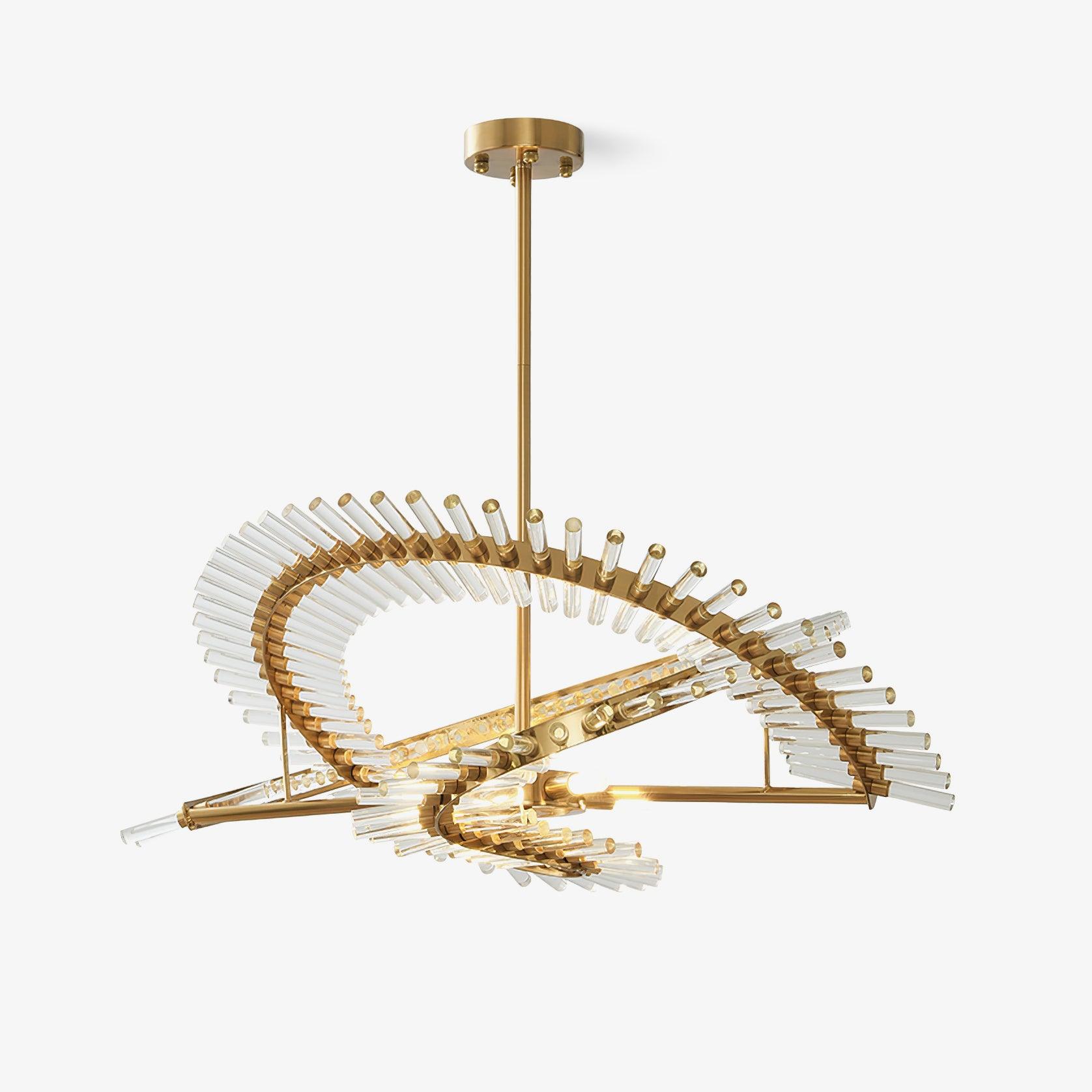 Amara Glass Chandelier Light-Neutral Decor