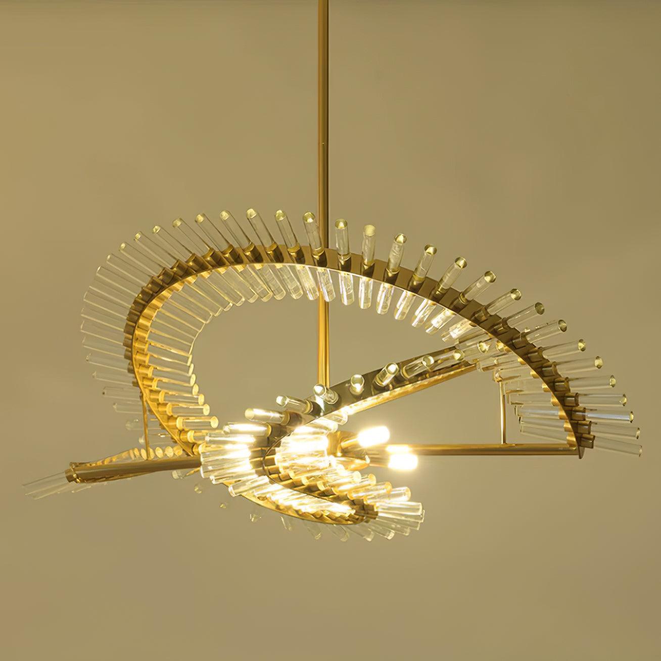 Amara Glass Chandelier Light-Neutral Decor