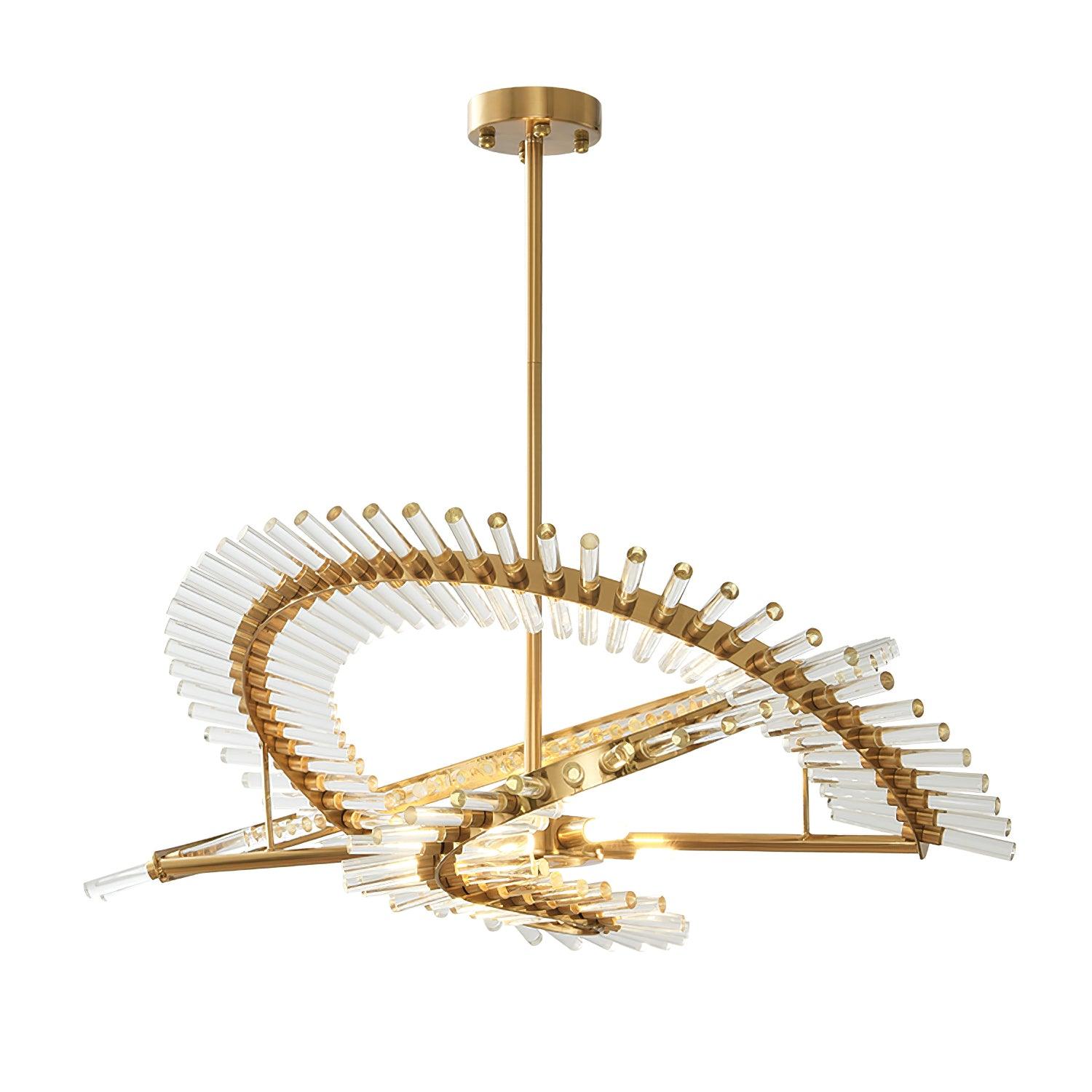 Amara Glass Chandelier Light-Neutral Decor