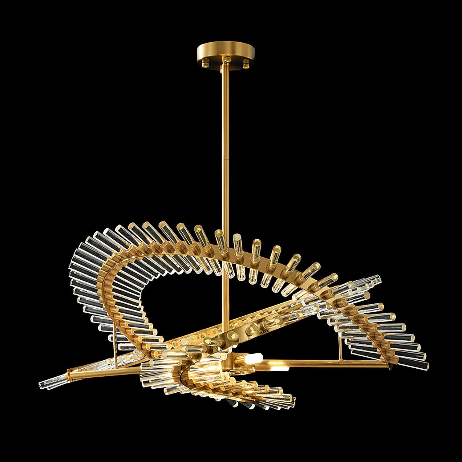 Amara Glass Chandelier Light-Neutral Decor