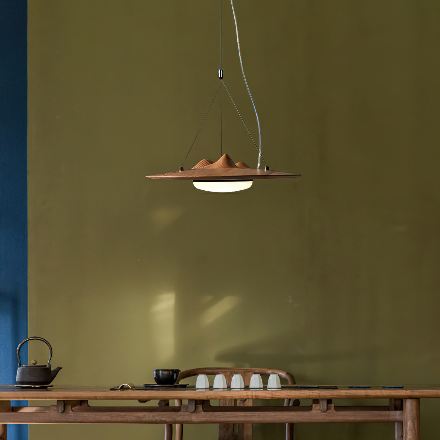 Vathea Premium Nordic Art Wood Pendant Lamp-Neutral Decor