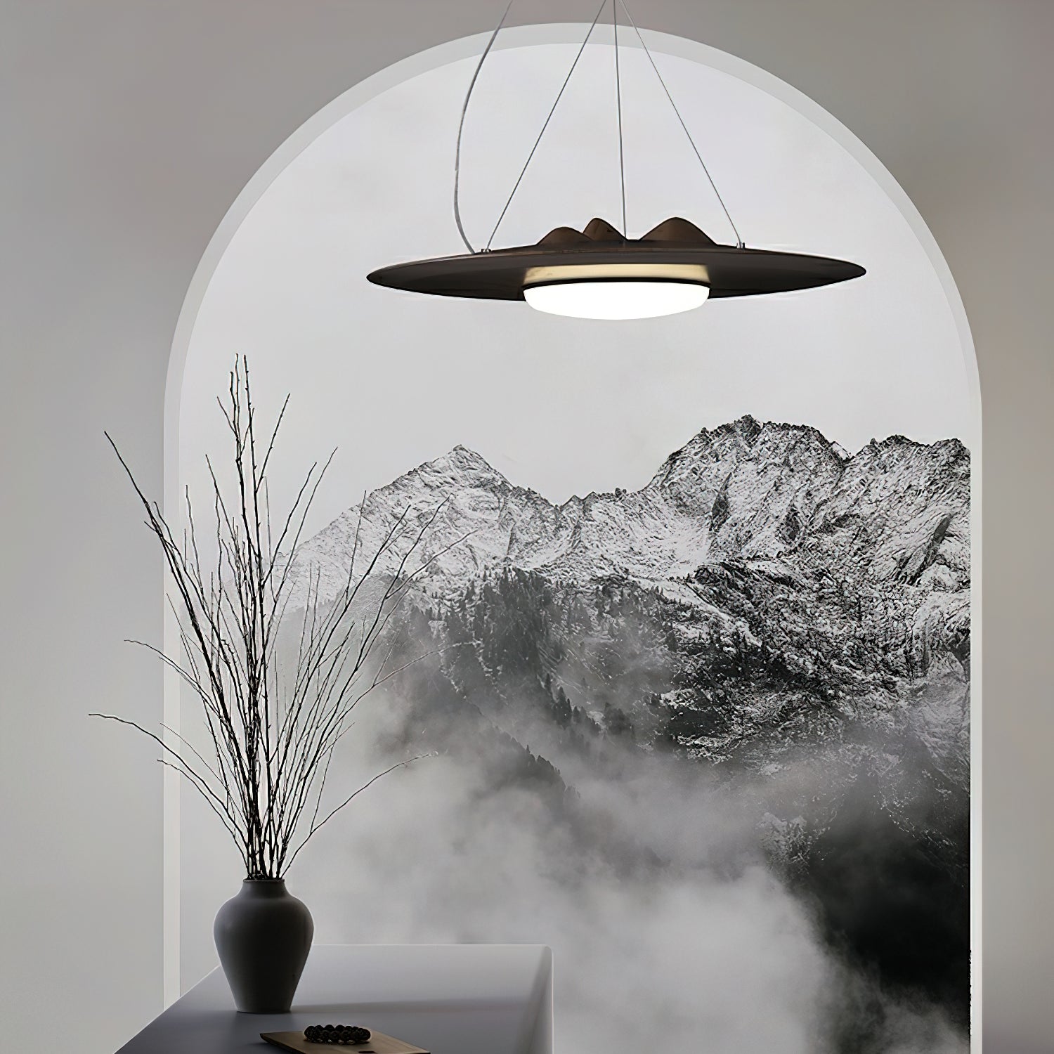 Vathea Premium Nordic Art Wood Pendant Lamp-Neutral Decor