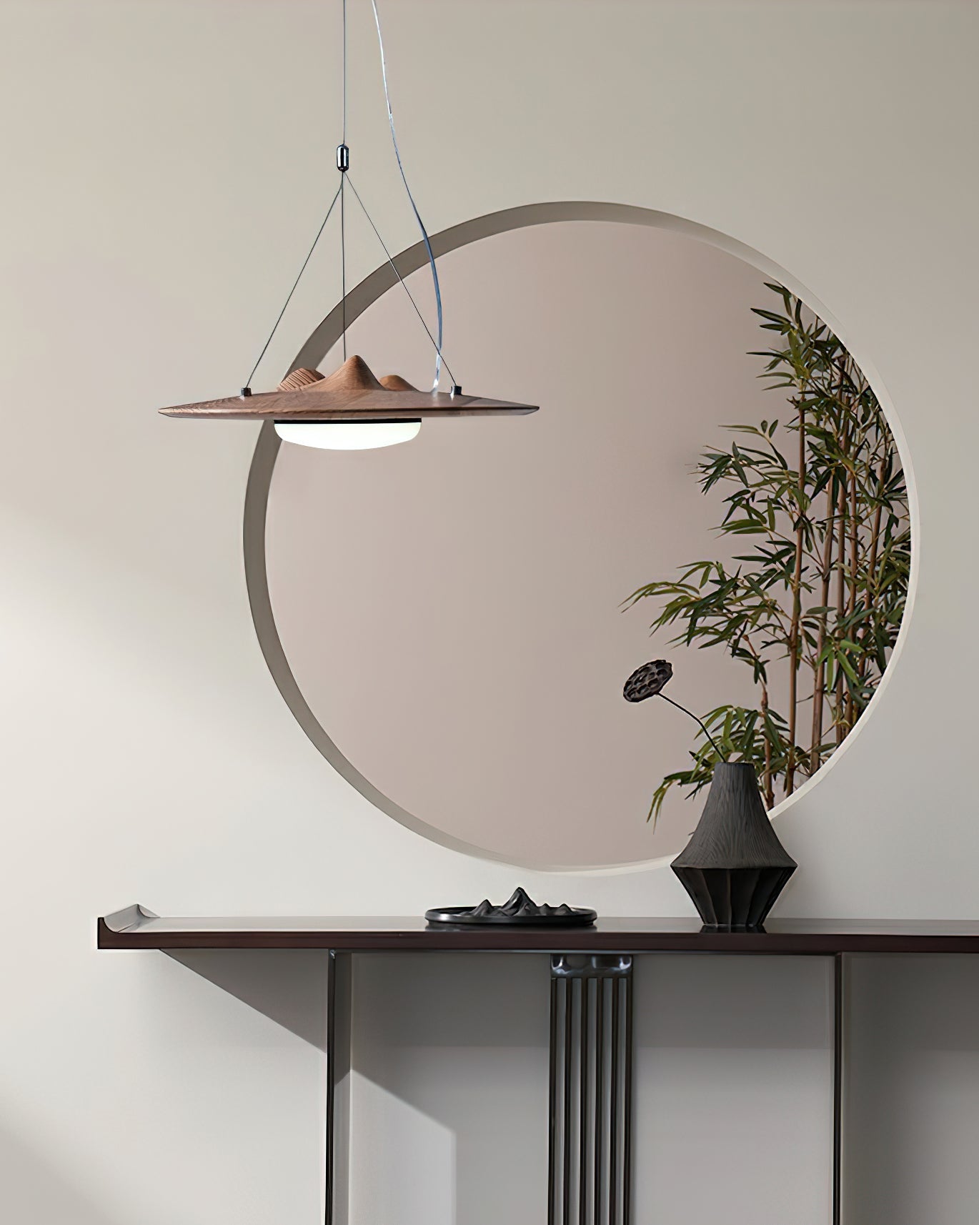 Vathea Premium Nordic Art Wood Pendant Lamp-Neutral Decor