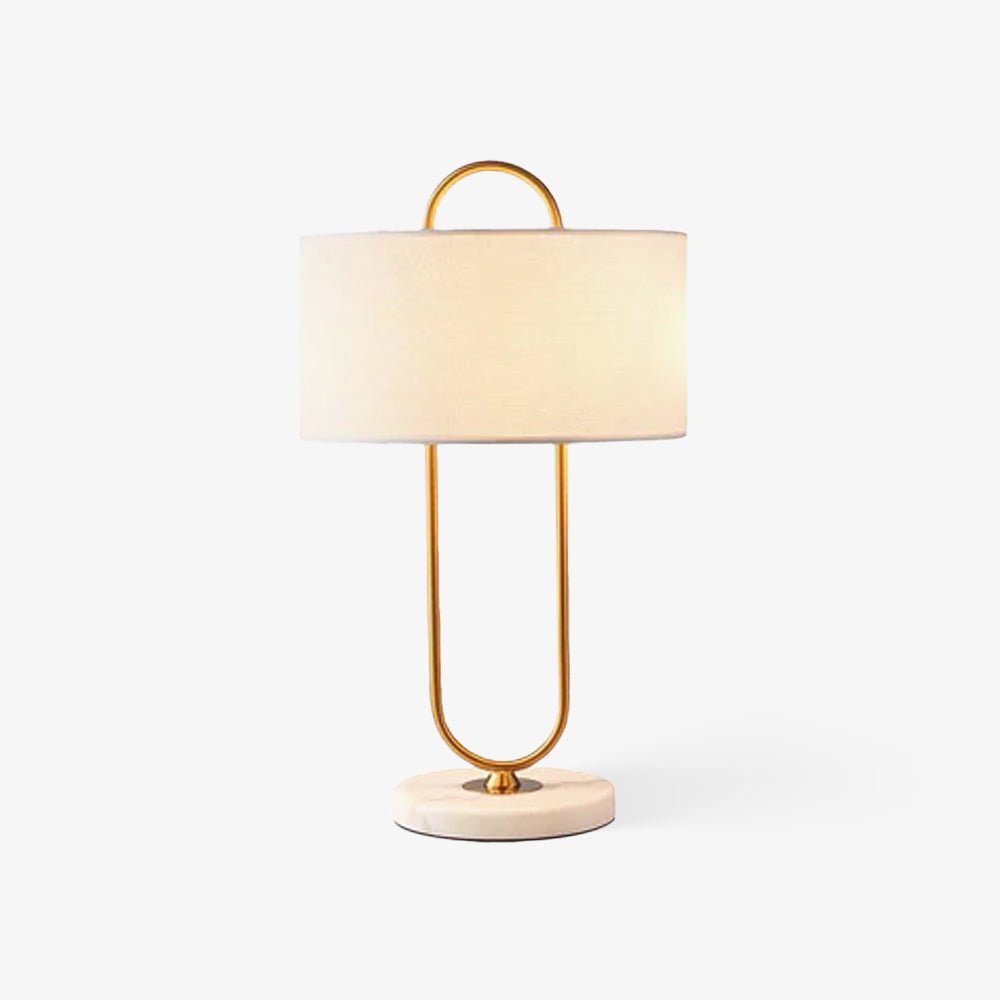 Ripj Marble Fabric Table Lamp-Neutral Decor