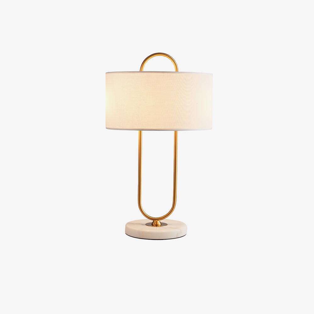 Ripj Marble Fabric Table Lamp-Neutral Decor