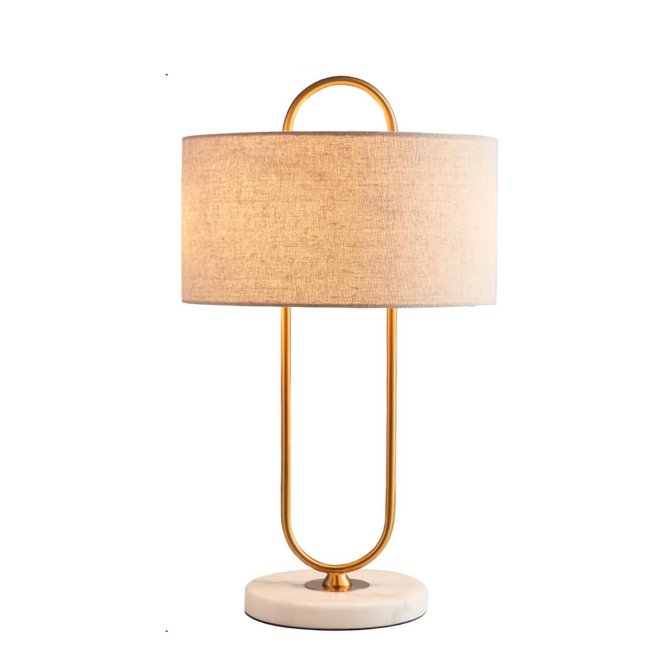 Ripj Marble Fabric Table Lamp-Neutral Decor