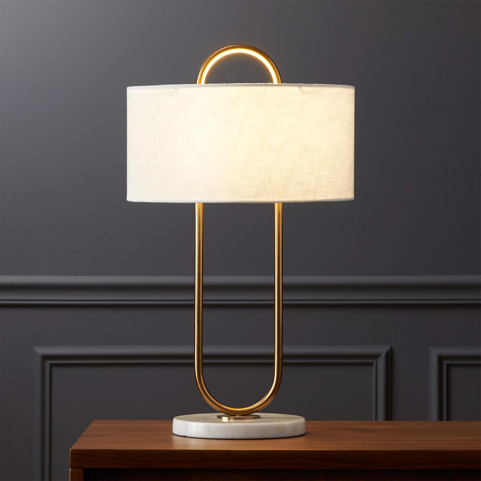 Ripj Marble Fabric Table Lamp-Neutral Decor