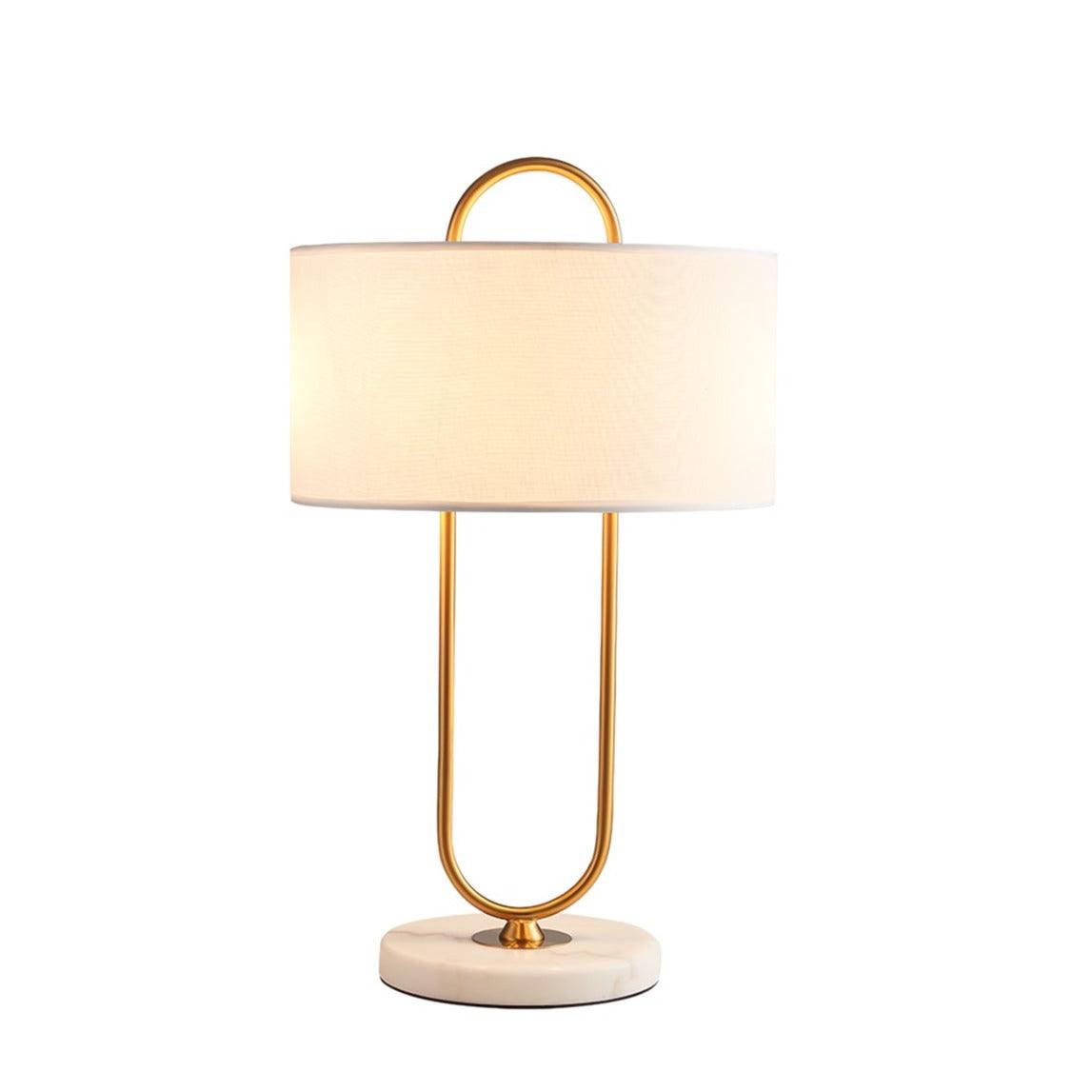 Ripj Marble Fabric Table Lamp-Neutral Decor