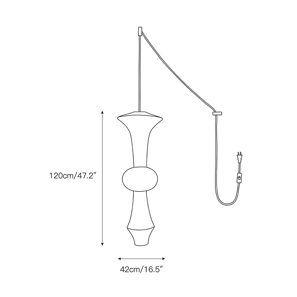 The 5-head configuration of the Washi Paper Pendant Light creating a cluster effect.