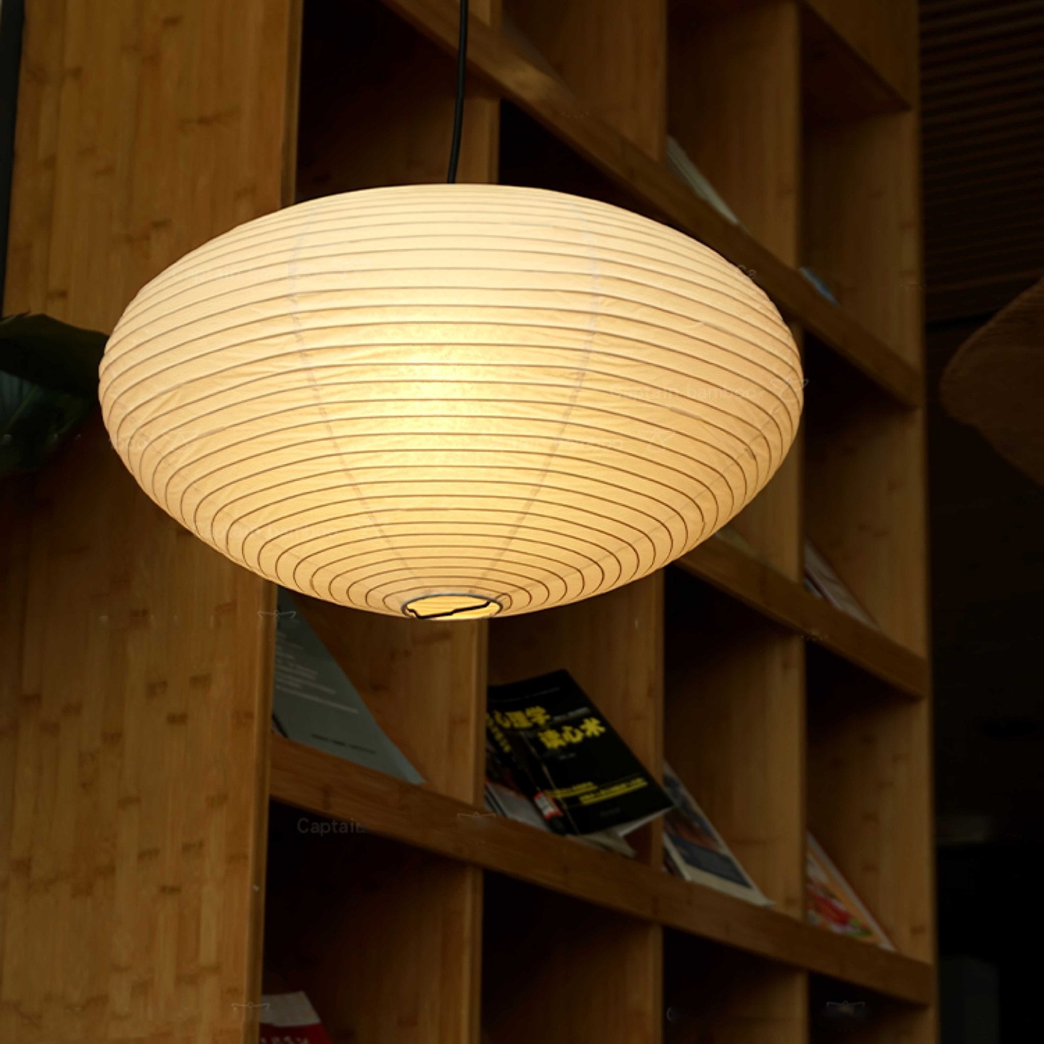 Orba Washi Paper 15A Pendant Light-Neutral Decor