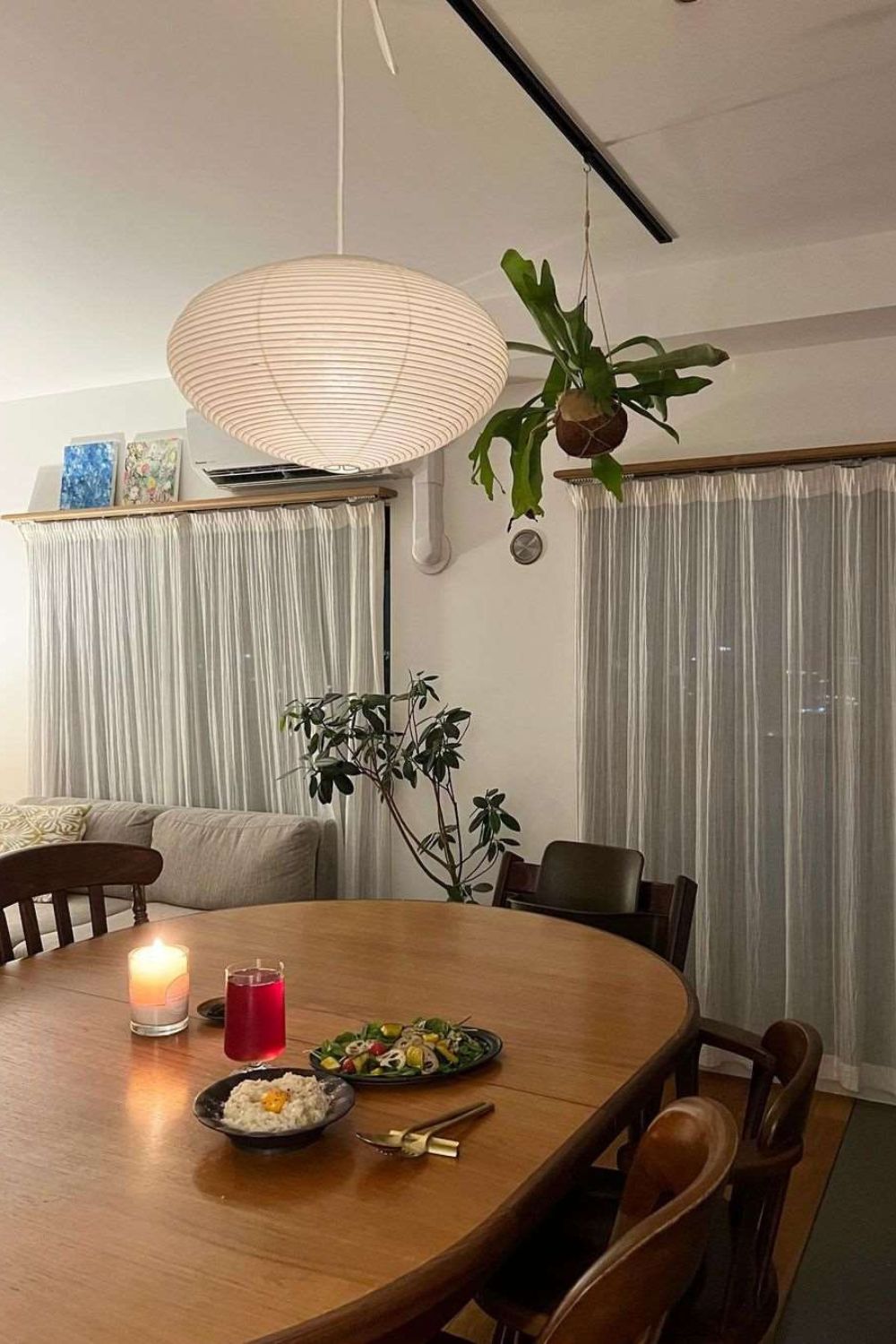 Orba Washi Paper 15A Pendant Light-Neutral Decor