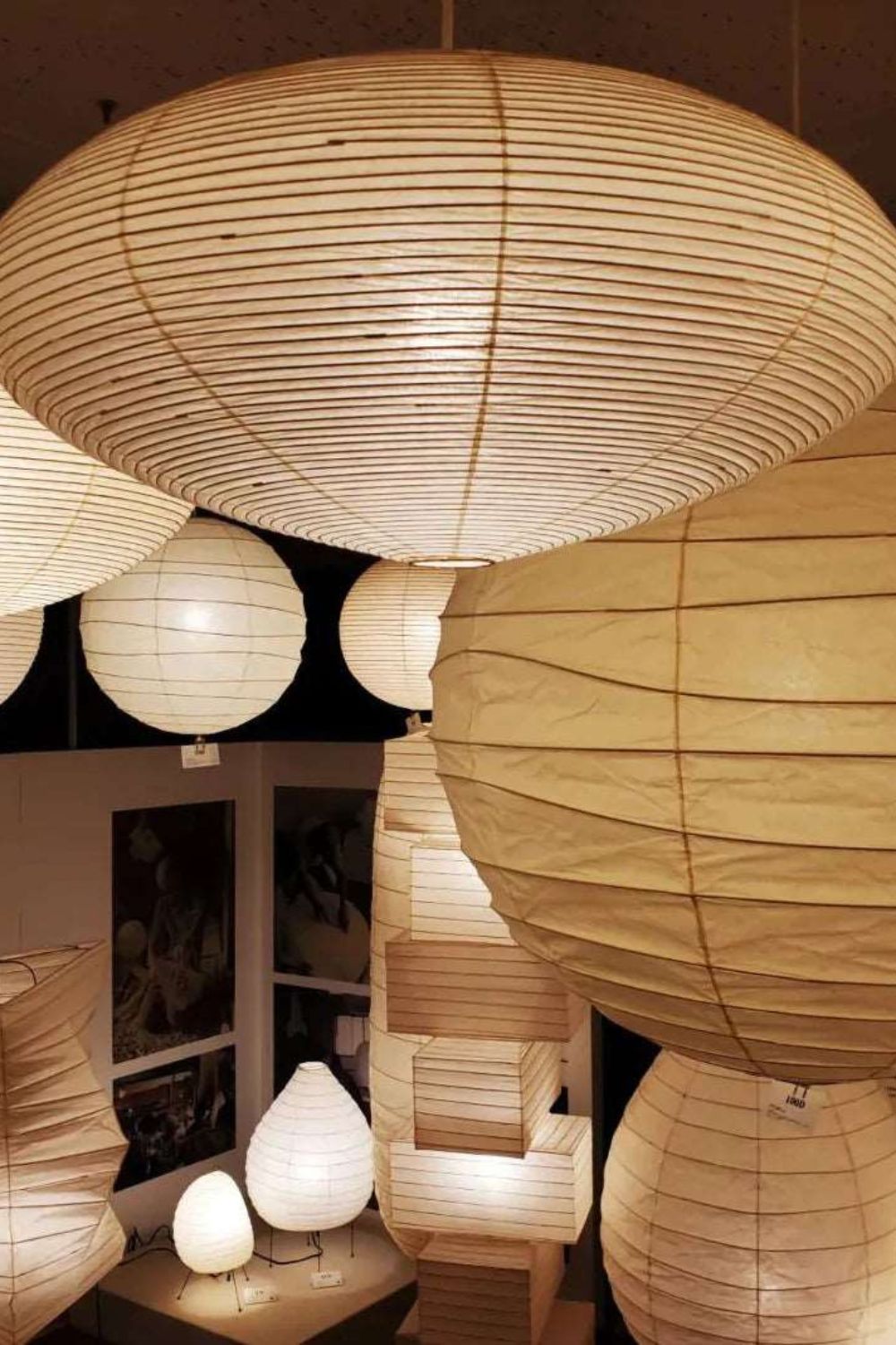 Orba Washi Paper 15A Pendant Light-Neutral Decor