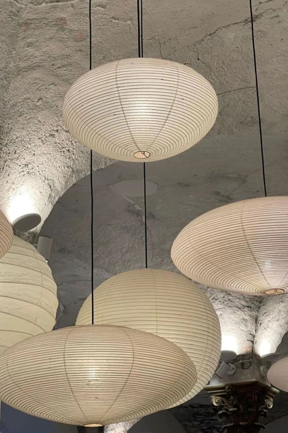 Orba Washi Paper 15A Pendant Light-Neutral Decor