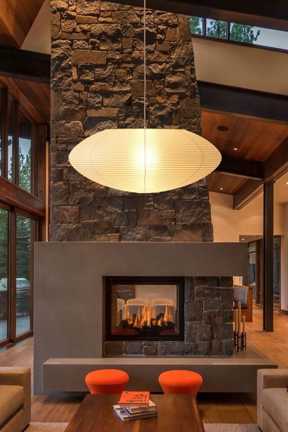 Orba Washi Paper 15A Pendant Light-Neutral Decor