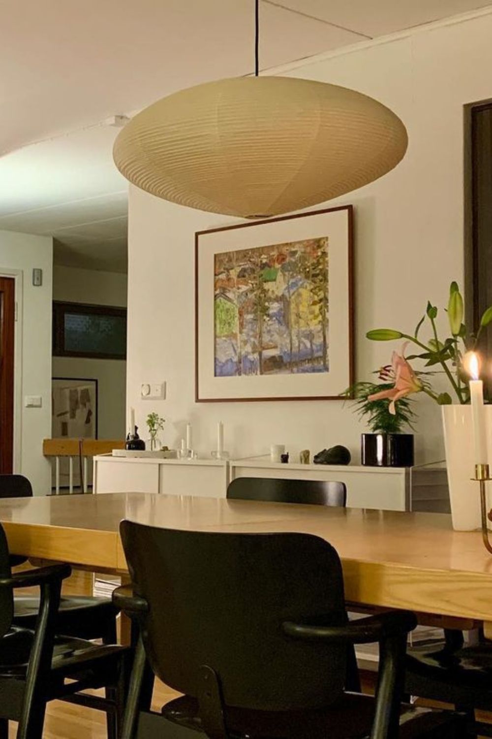 Orba Washi Paper 15A Pendant Light-Neutral Decor