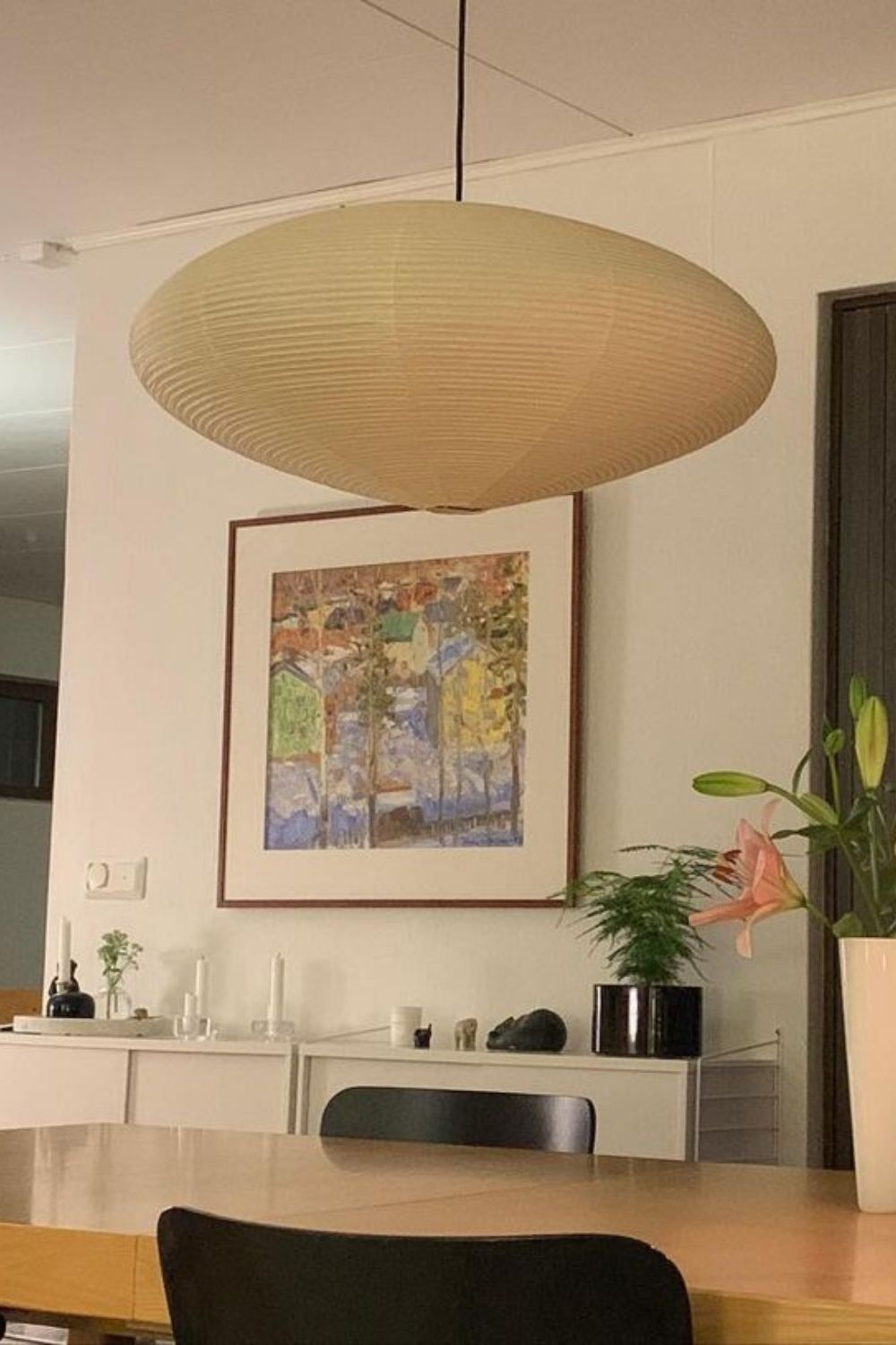 Orba Washi Paper 15A Pendant Light-Neutral Decor