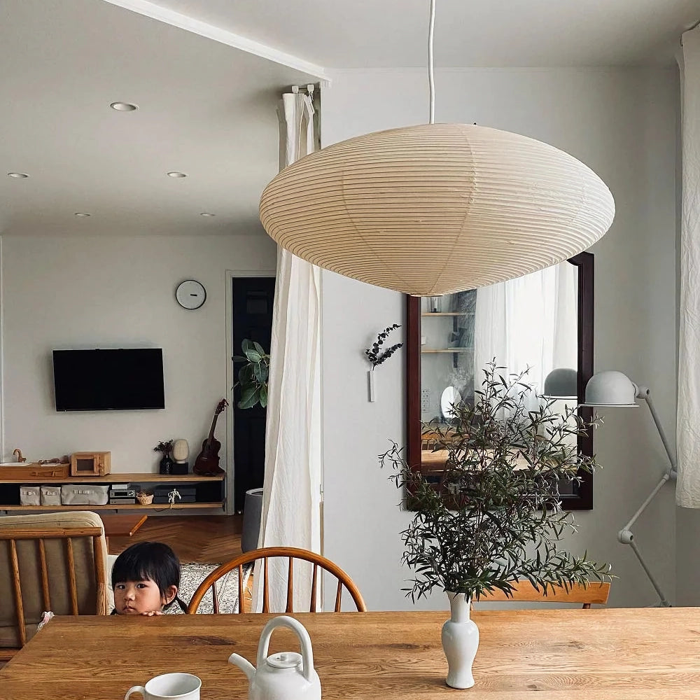 Lustra Pendant Lamp Paper for Living Room-Neutral Decor