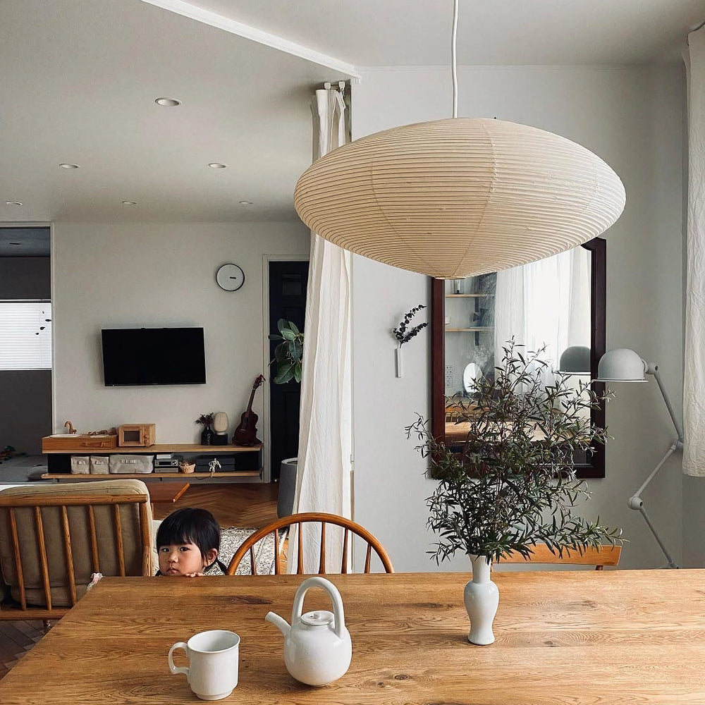 Lustra Pendant Lamp Paper for Living Room-Neutral Decor