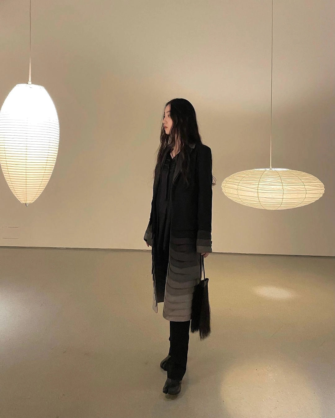 Orba Washi Paper 15A Pendant Light-Neutral Decor