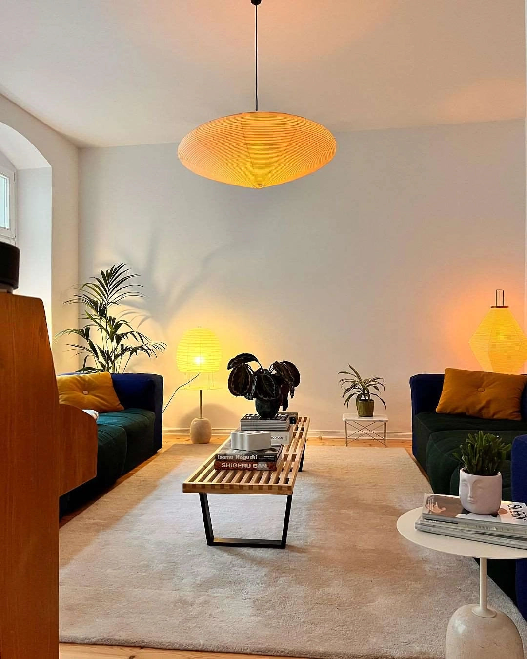 Orba Washi Paper 15A Pendant Light-Neutral Decor