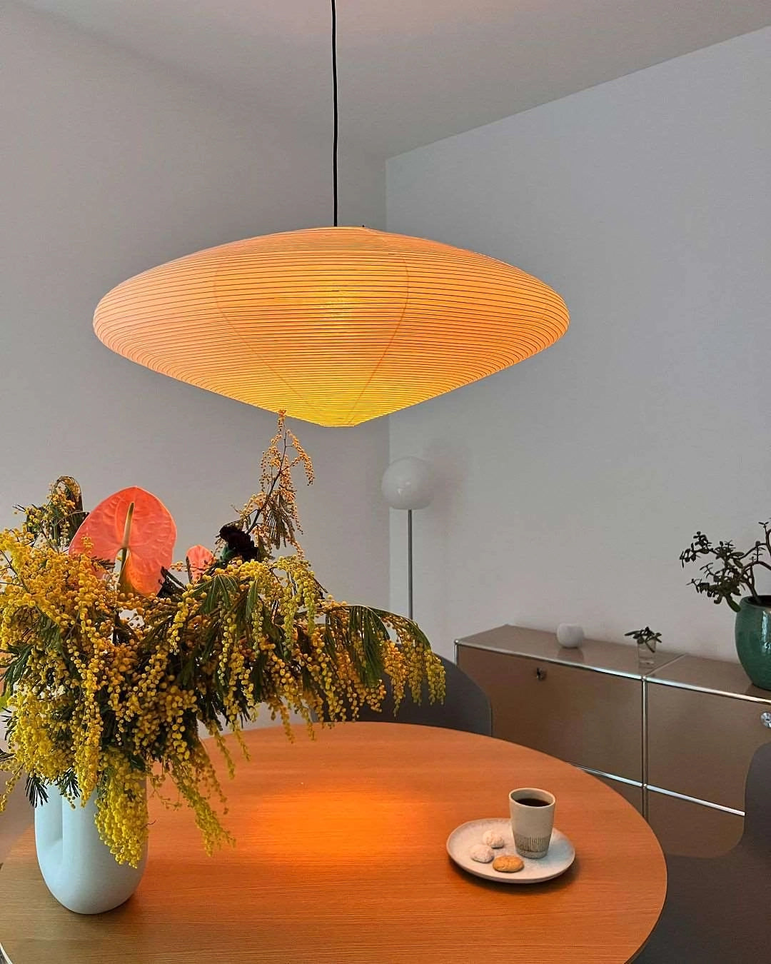 Orba Washi Paper 15A Pendant Light-Neutral Decor