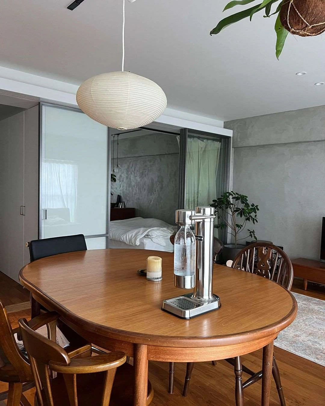 Lustra Pendant Lamp Paper for Living Room-Neutral Decor