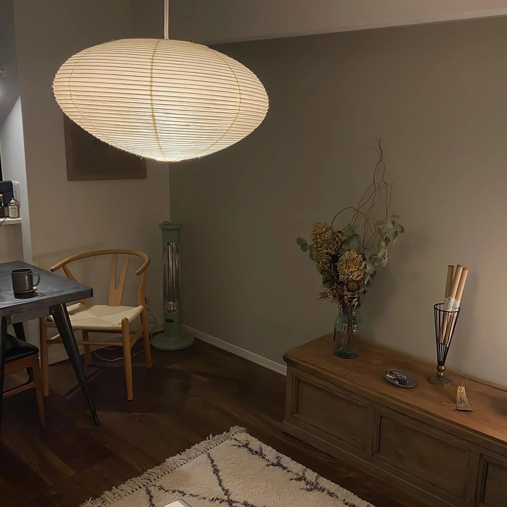 Lustra Pendant Lamp Paper for Living Room-Neutral Decor